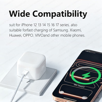 Cargador Rápido Eléctrico Tipo-C PD 3.0 de 1m y 40W, Adaptador de Corriente USB-C para Portátil y para 17/16/15/14/13/12 Pro Max, Precio de Fábrica