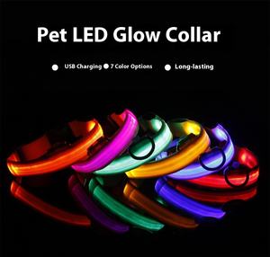 थोक विरोधी नुकसान पालतू लाइट अप कॉलर रिचार्टेड कुत्तों के लिए हल्का कॉलर रीचार्टेड कॉलर द्वारा रात चलने के लिए हल्का कॉलर - Product Image 2