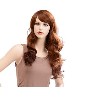 Parrucche Sintetiche da <span class=keywords><strong>Donna</strong></span> con <span class=keywords><strong>Capelli</strong></span> Lunghi e Ricci, Stile Asimmetrico, Nuova Tendenza, Vendita all'Ingrosso dalla Fabbrica - Product Image 2