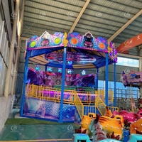 Giro Divertente in Tagada per Esterni |   Attrezzature Durevoli in Fibra di Vetro e Metallo per Parchi Divertimento, per Famiglie e Bambini, Direttamente dalla Fabbrica, Uso Commerciale