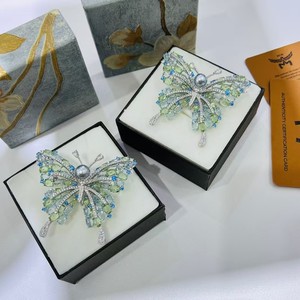 Broche de Lujo de la Industria Pesada Francesa para Mujer, Broche de Flor en el Pecho en Tono Naranja, Accesorios para Vestidos de Traje de Mujer - Venta al por Mayor - Product Image 3