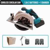 Scie circulaire sans fil 7 pouces à batterie lithium, vitesse variable, pour la découpe de tuyaux métalliques avec protection en aluminium