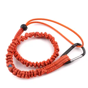 Premium Kwaliteit Karabijnhaak Lanyard Intrekbare Veiligheid Touw Telescopische Elastische Klimmen Tool Lanyards