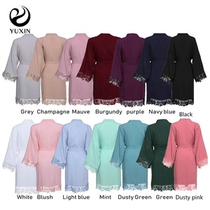 เสื้อคลุมผ้าฝ้ายผ้าเรยอนสำหรับผู้หญิงเสื้อคลุมสำหรับงานแต่งงานเจ้าสาว - Product Image 6