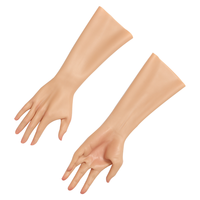 Guantes de Prótesis de Silicona de Alta Calidad, Guantes de Manga, Piel Altamente Simulada, Cubierta de Brazo Artificial para Cicatrices