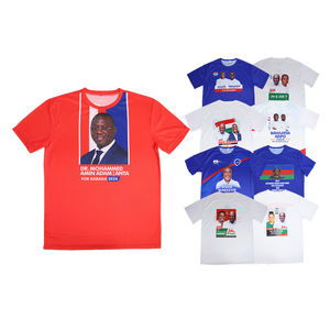 Gahumi Vente directe d'usine T-shirt tricoté en polyester 100% personnalisé Meilleur prix Botswana Election Sublimation Design - Product Image 5