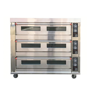 Hot Sale Industrial Commercial Dashboard Bakery Oven Gas 3 Deck 9 Trays for Bread Cake and Pizza Baking Equipment - Product Image 1