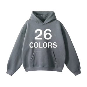 All'ingrosso felpe con cappuccio pesanti da uomo comode Casual alla moda <span class=keywords><strong>Street</strong></span> <span class=keywords><strong>Style</strong></span> Logo personalizzabile per l'inverno - Product Image 1