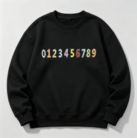 Patchs thermocollants multicolores brodés avec lettres et chiffres, bordure noire, forme rectangulaire, alphabet simple, marque JH pour vêtements