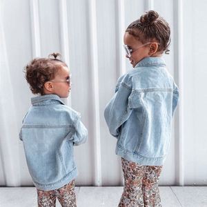Veste en jean délavée bleu clair pour enfants, style décontracté, nouvelle collection LTH, pour bébés garçons et filles - Product Image 4
