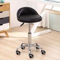 Tabouret rond de levage, chaise de coiffeur de beauté, tabouret de technicien, tabouret de table de massage rotatif à ongles