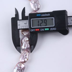 Ngọc trai tự nhiên bán buôn 11-13mm hình chữ nhật màu tím, ngọc trai nước ngọt làm đồ trang sức - Product Image 6