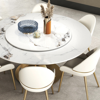 Italienischer Matte Rock Board Esstisch New Modern Simple Home Light Luxus Design für 10 Personen Plattenspieler Feature