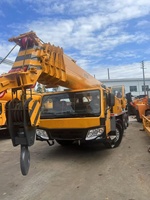 Grue de chantier d'occasion 70 tonnes, robuste et bien entretenue, avec moteur Weichai National III, pompe et moteur, quatre essieux, pour levage de charges lourdes