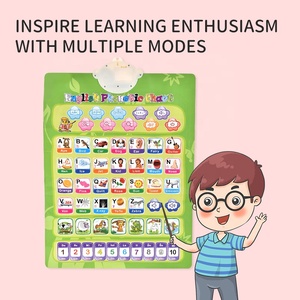 Alphabet éducatif interactif intelligent Double face pour enfants anglais français jouet d'apprentissage bilatéral affiches de conversation tableau mural Audio - Product Image 4