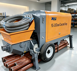 Pompe à béton 60m3/h, alimentée au diesel, avec chauffage de grille et kit de démarrage arctique - Product Image 5