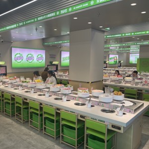 Bán Buôn Tùy Chỉnh Tốc Độ Có Thể Điều Chỉnh Sushi Train Và Băng Tải Sushi Bảng Với Sushi Băng Tải Vành Đai Cho Nhà Hàng - Product Image 1