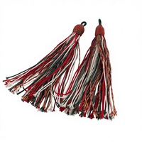 Pompons en fil de coton faits à la main pour le bricolage, vêtements, porte-clés, pendentifs, matériaux et accessoires de bijouterie