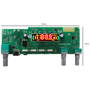 Listo para enviar Módulo MP3 Reloj Pantalla a color para conectividad <span class=keywords><strong>Bluetooth</strong></span> USB TF FM Radio Función de <span class=keywords><strong>karaoke</strong></span> Compatible con forma de audio WAV - Product Image 6