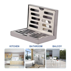 Bonde de sol carrée en acier inoxydable 304, auto-fermante, pour mur, 4/6 pouces, débit de 30 L/min, pour cuisine, salle de bain, <span class=keywords><strong>baignoire</strong></span>, extérieur - Product Image 6