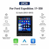 Radio para Auto con Pantalla Vertical Tesla de 12.1 Pulgadas para Ford Expedition F350 (2013-2015), Unidad Principal Multimedia Inalámbrica con Android Auto y CarPlay
