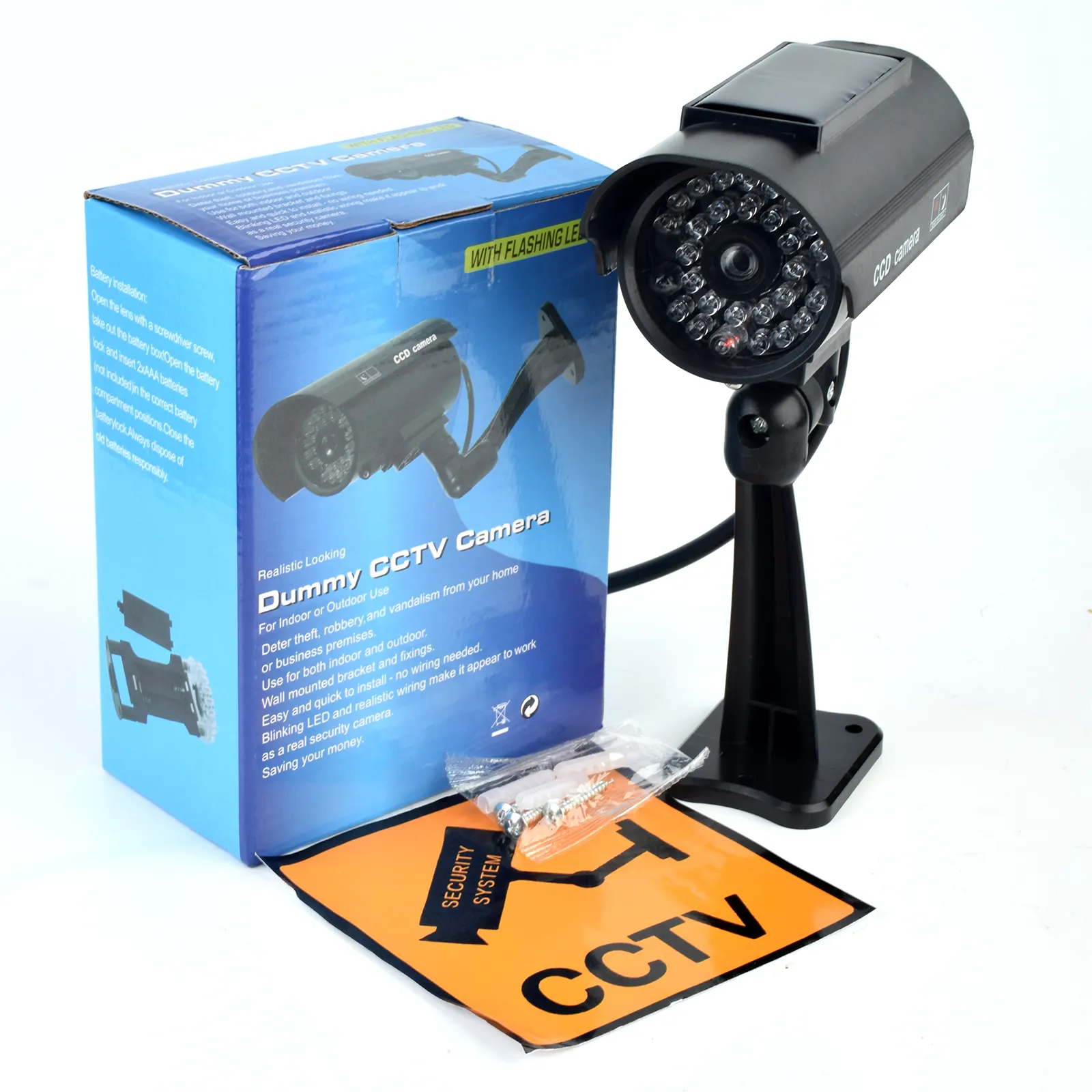 {Fabricante} Seguridad Barato Interior/Exterior Impermeable Seguridad para el hogar Vigilancia solar CCTV Cámara simulada