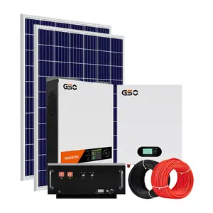Sistema de energía solar para el hogar, conjunto completo fotovoltaico, 1kw, 3kw, 5kw, 10kw, 15kw, 20kw, 30kw, fuera de la red