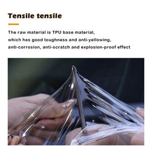 <span class=keywords><strong>Film</strong></span> <span class=keywords><strong>de</strong></span> protection <span class=keywords><strong>de</strong></span> pare-brise en verre automatique TPU 7.5mil <span class=keywords><strong>Film</strong></span> <span class=keywords><strong>de</strong></span> fenêtre <span class=keywords><strong>anti</strong></span>-rayures résistant aux <span class=keywords><strong>UV</strong></span> pour pare-brise <span class=keywords><strong>de</strong></span> <span class=keywords><strong>toit</strong></span> <span class=keywords><strong>de</strong></span> voiture - Product Image 4