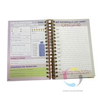Cuaderno planificador personalizado organizador Agenda diario papel planificador de cuero barato papelería conjunto diario impresión de libros
