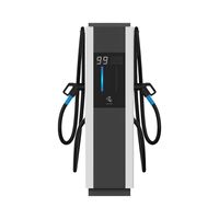 Station de recharge rapide DC divisée à refroidissement liquide 720 kW pour véhicules électriques, Superchargeur CCS2 GB/T NACS OCPP, Chargeur commercial pour flotte de VE et autoroute