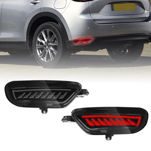 Fumo rosso luce posteriore paraurti auto per Mazda CX-5 <span class=keywords><strong>CX5</strong></span> 2018 2019 2020 BrakeTurn luce LED riflettore di coda - Product Image 1