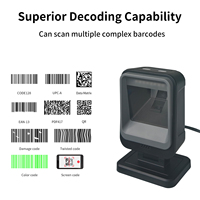 Escáner de Código de Barras 2D T881, Omnidireccional, con Cable, para Imágenes 2D, para Comercio Minorista, Supermercados y Puntos de Venta