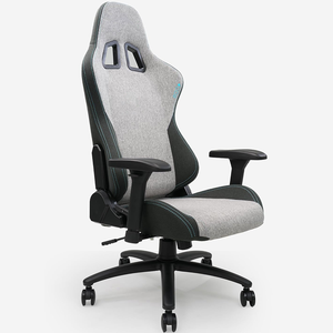 Chaise de bureau de luxe grise, chaise junior, style gamer, chaise de course, en hauteur, pour enfants, étudiants, chaise de jeu - Product Image 1