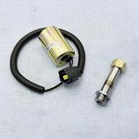 Bobine de solénoïde pour excavatrice 12V 24V, petit connecteur femelle/mâle, hauteur 52,6 mm, diamètre intérieur 14 mm pour DOOSAN 55 60-7 80