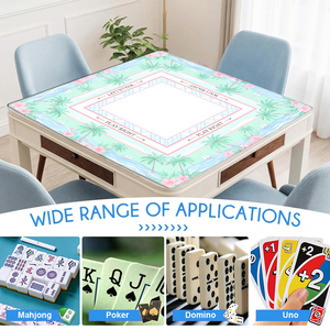 Tapis de Mahjong Américain de Luxe à Motifs Floraux, Imprimé, Silencieux, Inodore, en Néoprène, avec Housse de Transport Personnalisée DDP USA - Product Image 4