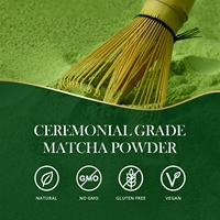 Poudre de thé Matcha vert biologique pur de qualité supérieure certifié UE et NOP, saveur pêche, vente en gros d'usine OEM