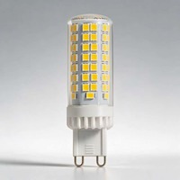 Bombilla LED G9 de 6W y 850LM, Regulable, Material Cerámico+PC, 220-240V, 2700-6500K, 2835SMD, Luz LED Tipo Maíz, Reemplazo de Lámpara Halógena
