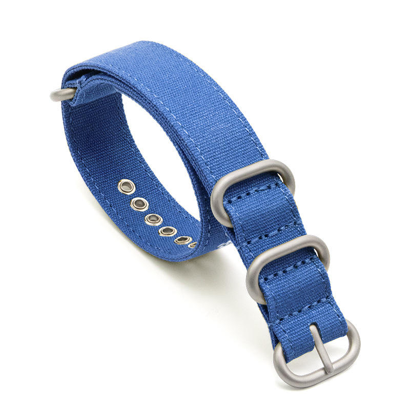 Blue silver buckle