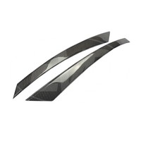 Pour Honda Civic X 2016-2017 Grille avant en fibre de carbone avec paupières