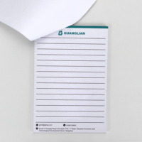 Bloc-notes de bureau personnalisé avec logo d'entreprise imprimé, papier ligné pour mémos professionnels
