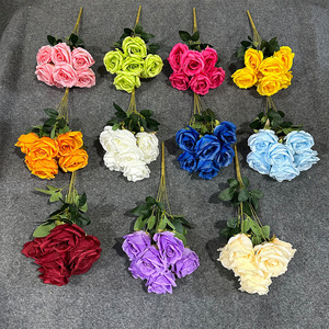 Ramo de Rosas Artificiales Anna Rose, 7 Cabezas, Rosas de Seda con Tacto Natural, Decoración para Bodas - Product Image 2