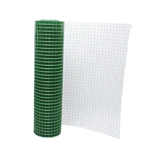 PVC Coated Steel Welded Wire Mesh Galvanized Iron Fencing Net with Square Holes for Outdoor Garden Fence or Pet Cage