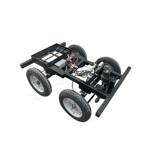 A buon mercato cinese 48V 850W auto a guida autonoma 1000M ROS telecomando elettrico ATV UTV camion EV auto telaio a quattro ruote con 350-10 ruote - Product Image 1