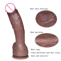 Dildo réaliste à sensation de peau, directement de l'usine, énorme pénis en silicone avec ventouse, stimulation du point G et anale pour femmes, jouet sexuel pour adultes