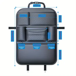 Multifunktions-PU-Leder-Rücksitz-Organizer mit großer Kapazität Hängende Aufbewahrung tasche mit Rückenlehne und Schutz polster - Product Image 6
