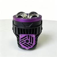 Phare LED MXB LM 3 pouces à quatre boules de dragon, 100W 12V, faisceau haut/bas, universel pour moto et voiture tout-terrain