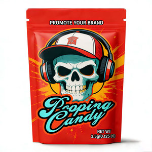 ถุงซิปล็อคไมลาร์พิมพ์ลายตามสั่ง ป้องกันกลิ่น สำหรับบรรจุขนมและอาหาร ขนาด 3.5 กรัม พร้อมหน้าต่าง - Product Image 1