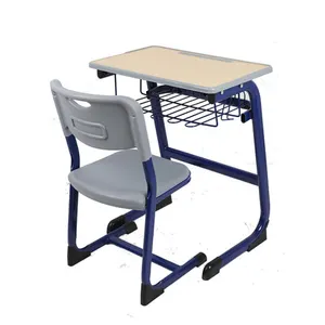 School Furniture High Quality Student Beautiful Desk And Simple Chair Set