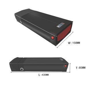 500W-2000W eBike แร็คหลังจักรยานไฟฟ้า36V 48V 12Ah 20Ah kkong KINGKONG Style ไม้แขวนเสื้อหลังลิเธียมแบตเตอรี่แพ็ค - Product Image 3