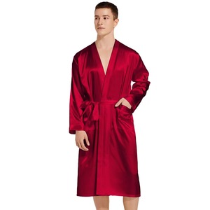 Accappatoio da Spa con Cintura e Logo Personalizzato, Vestaglia da Damigella per Matrimoni, Peignoir Kimono in Raso, Mantelle e Abiti da <span class=keywords><strong>Donna</strong></span>, per Barbieri e Parrucchieri - Product Image 6